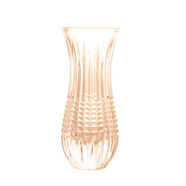 Vaso em Cristal de Chumbo Queen Âmbar Metalizado – Design Sofisticado