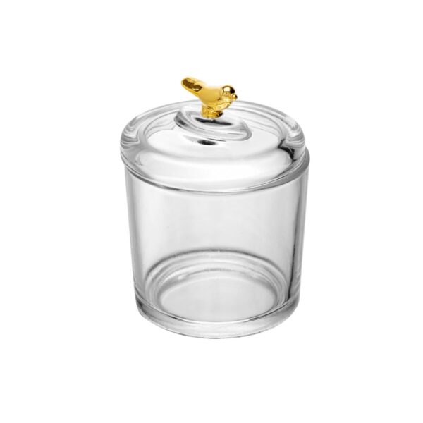 Pote Com Tampa Golden Bird Cristal Ecológico