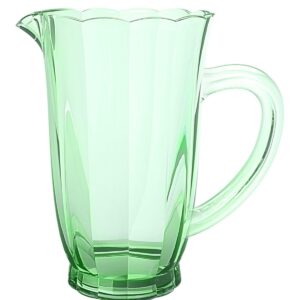 Jarra Peach em Vidro Transparente – Item Decorativo para Sala, Cozinha ou Mesa Posta