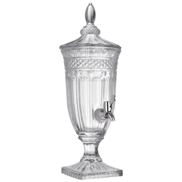 Suqueira Decorativa Queen de Vidro 1,8L – Sirva com Estilo e Sofisticação