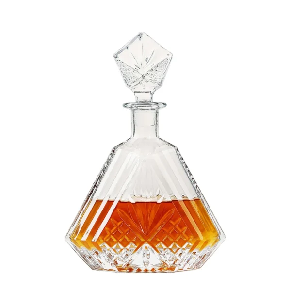Garrafa Para Whisky Old Blend Em Cristal Ecológico 630Ml