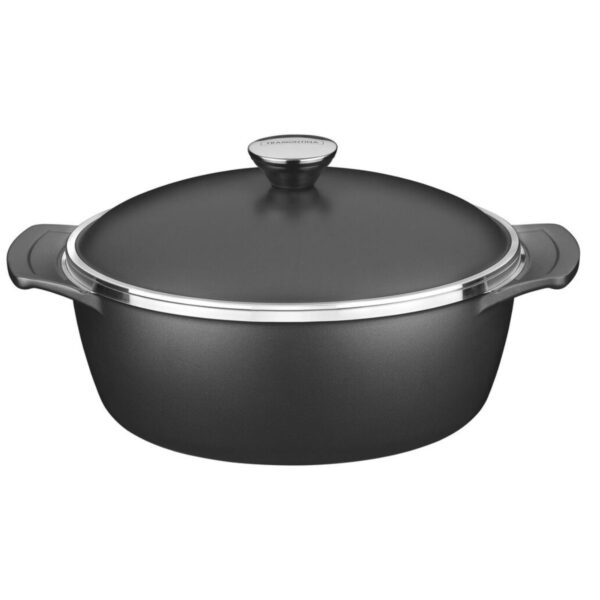 Caçarola Tramontina Lyon 26 cm com Tampa – Alumínio Forjado e Antiaderente Starflon High Performance, 4,6L, Preta