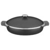Frigideira Tramontina Lyon 32 cm com Tampa – Alumínio Forjado e Revestimento Antiaderente Starflon Premium, 4,3L, Preta
