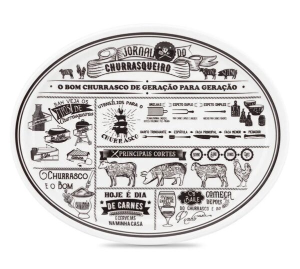 Conjunto Churrasco Jornal do Churrasqueiro 6 Peças - Imagem 3