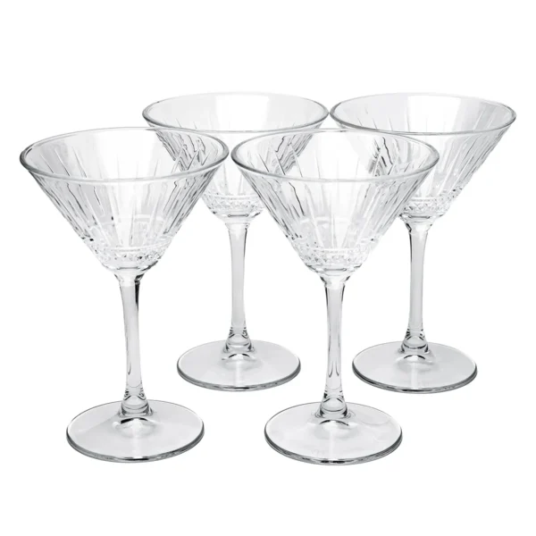 Jogo de 4 Taças Para Martini Elysia em Vidro - 300 Ml - Imagem 3