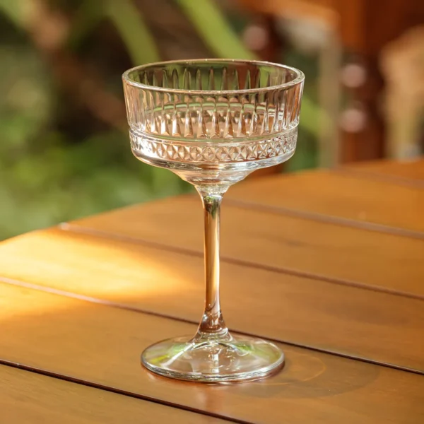 Jogo de 4 taças champagne Coupe Elysia Vidro- 260 Ml - Imagem 2
