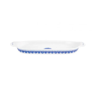 Assadeira Oval Azure Lux em Porcelana 41x15 cm - Vista alegre