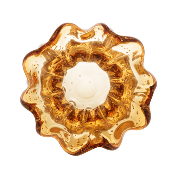 Vaso de Vidro Italy Ambar 13x17 - Imagem 4