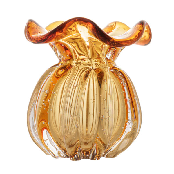 Vaso de Vidro Italy Ambar - Imagem 3