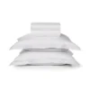Jogo de Cama Queen Trussardi 300 Fios Cetim 100% Algodão Egípcio Galieno Branco