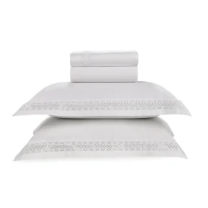 Jogo de Cama Queen trussardi 300 Fios Cetim 100% Algodão Egípcio Montebello