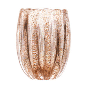 Vaso de Vidro Italy Dourado 11x10