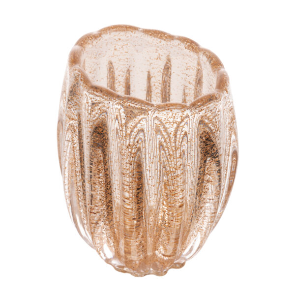 Vaso de Vidro Italy Dourado 11x10 - Imagem 3