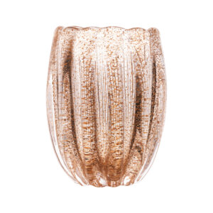 Vaso de Vidro Italy Dourado 10x8,5