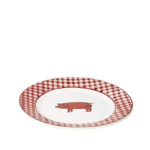 Jogo de 6 Pratos Feijoada Xadrez Vermelho Luiz Salvador