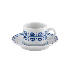 Jogo de 6 Xicara Com Pires Café Azure Lux