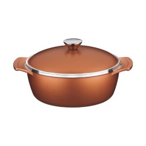 Caçarola Lyon 4,6L com tampa 26 cm Dourado - Tramontina